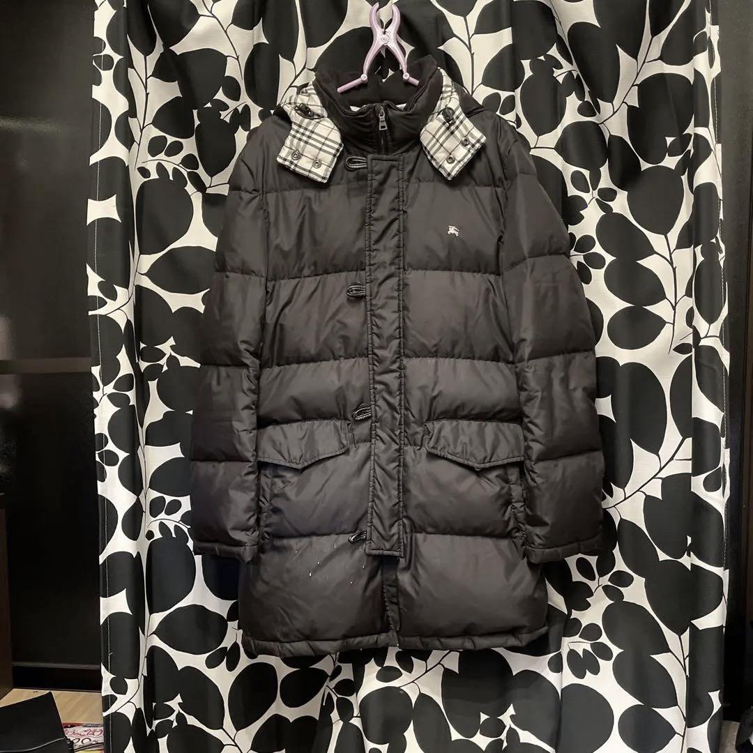 Burberry BLACK LABEL ダウンジャケット 黒 ノバチェック - メルカリ