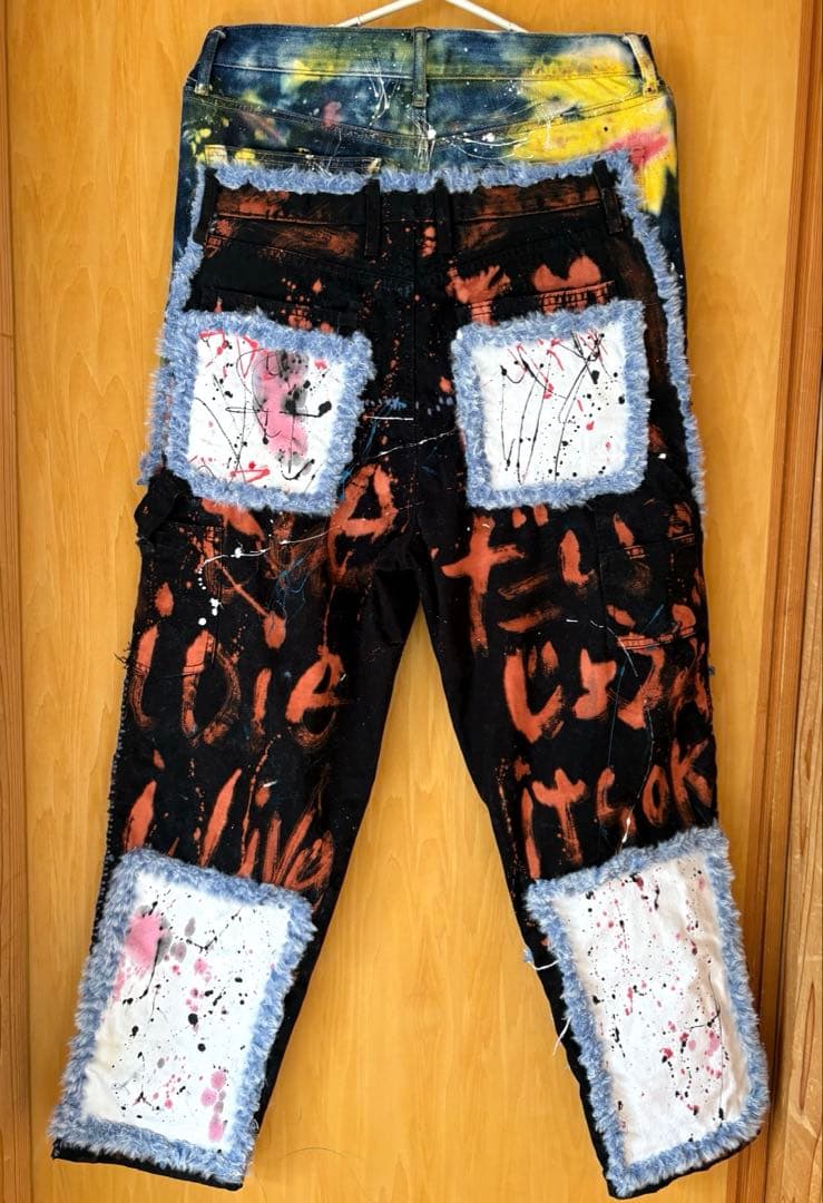 ハンドメイドリリメイクパンツ