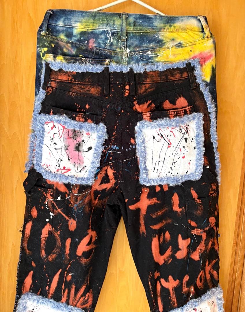 ハンドメイドリリメイクパンツ