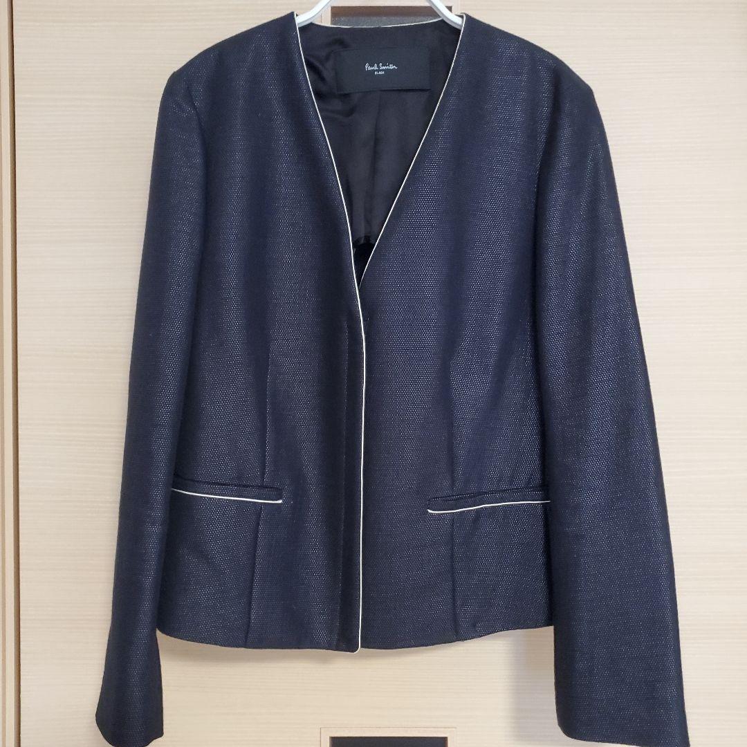 Paul Smith ポールスミス ノーカラージャケット ブラック 38