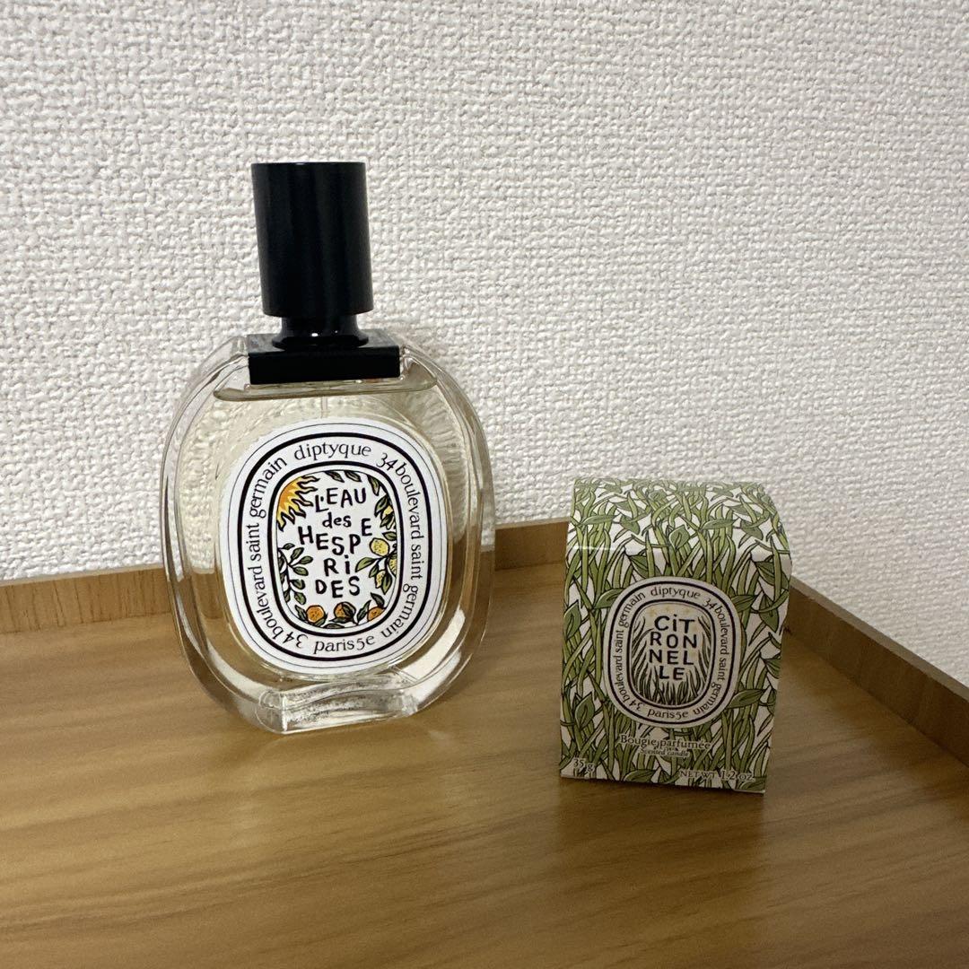diptyque限定版ローデゼスペリード) オードトワレ& ミニキャンドル35g