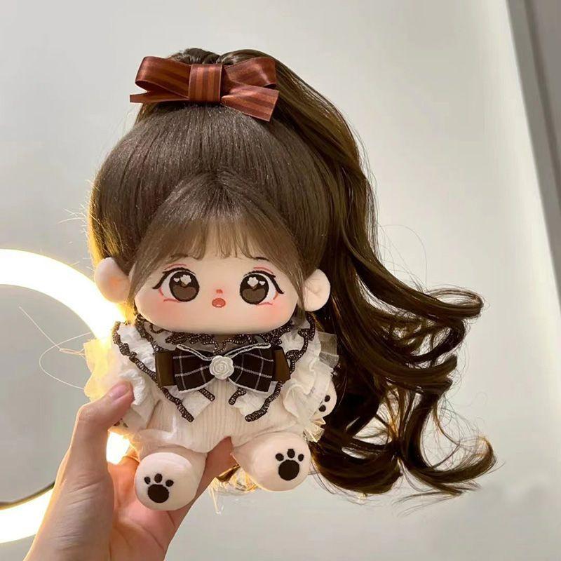 ツインポニーテールのペア 20cm 着せ替えぬいぐるみ用ウィッグ