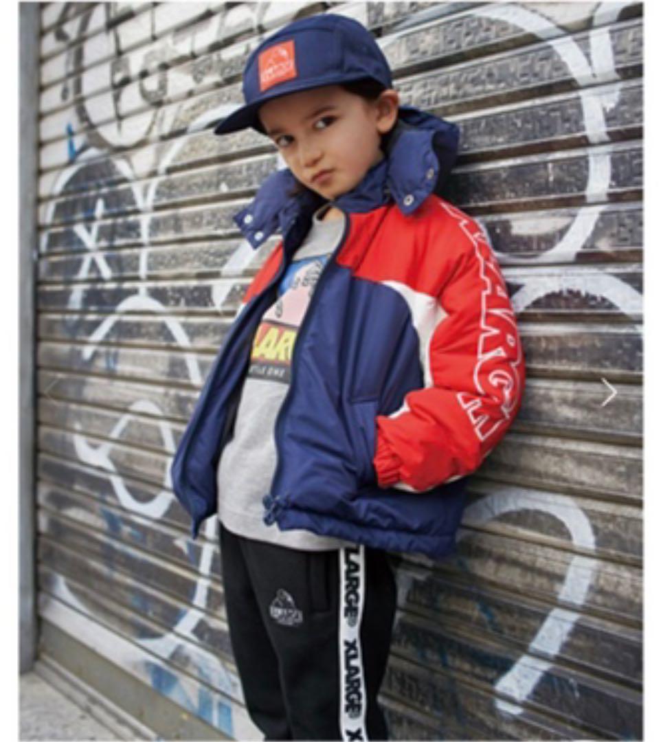 【新品】XLARGE KIDS  OGバック袖ライン中綿ブルゾン