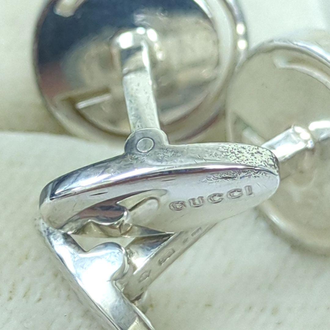 GUCCI グッチ　カフリンクス　カフスボタン　Gロゴ　シルバー925