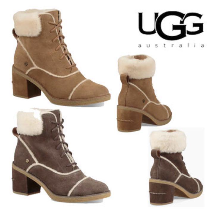【UGG Originals】☆シープスキン厚底ショートブーツ UGG Originals ブラウン（茶色）系 - 海外通販のBUYMA