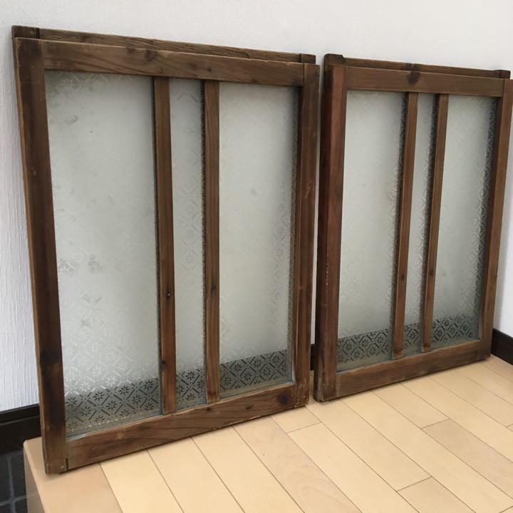 アンティーク建具　引き違い戸【昭和レトロ】