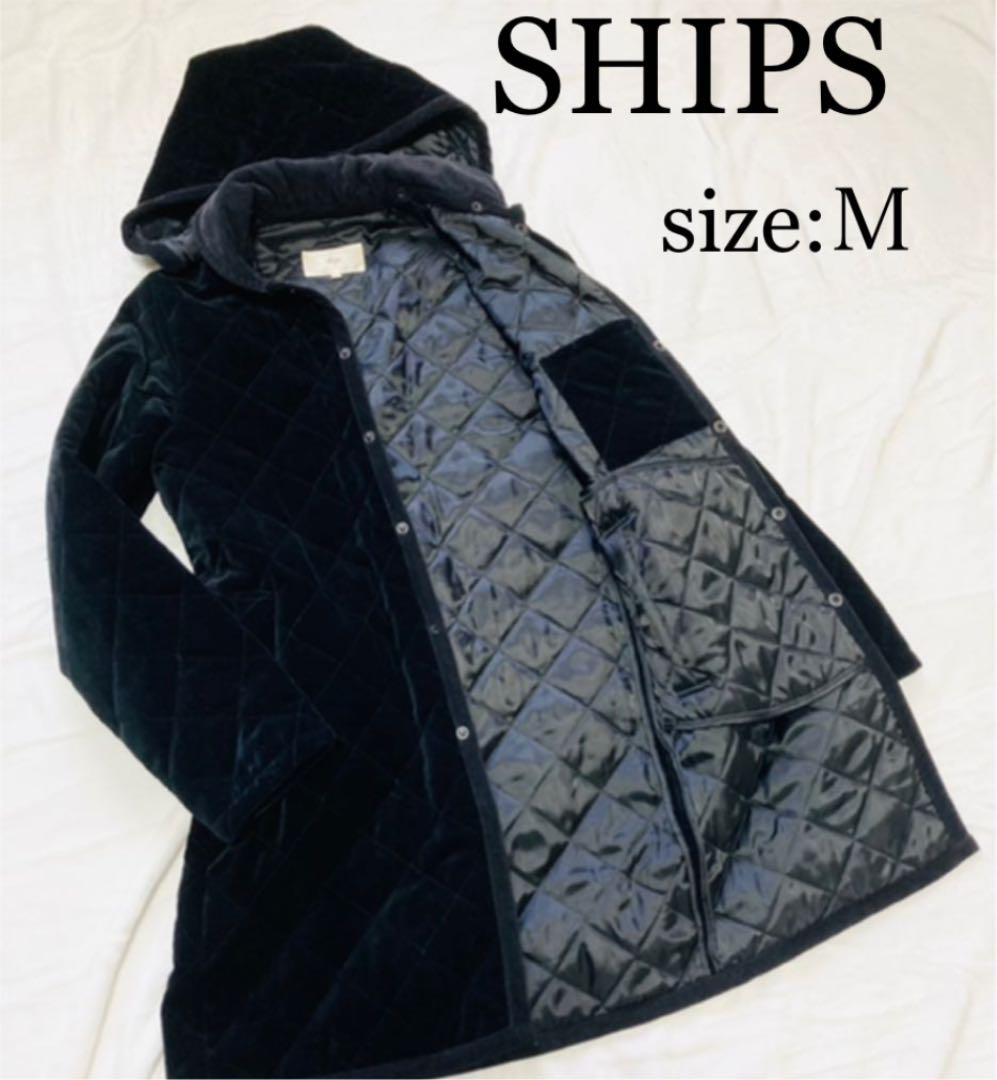 1500円 【500円引きクーポン】 美品 SHIPS シップス キルティング ダウンジャケット コート M