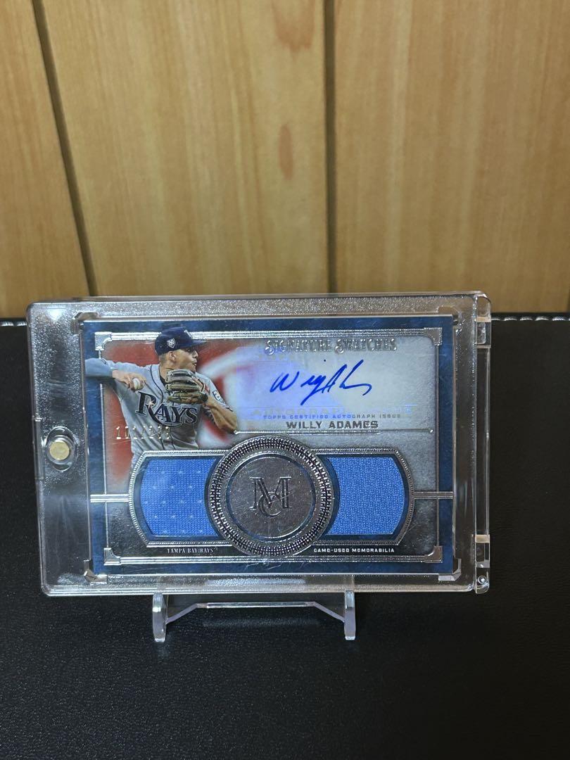 Willy Adames autograph relic card topps