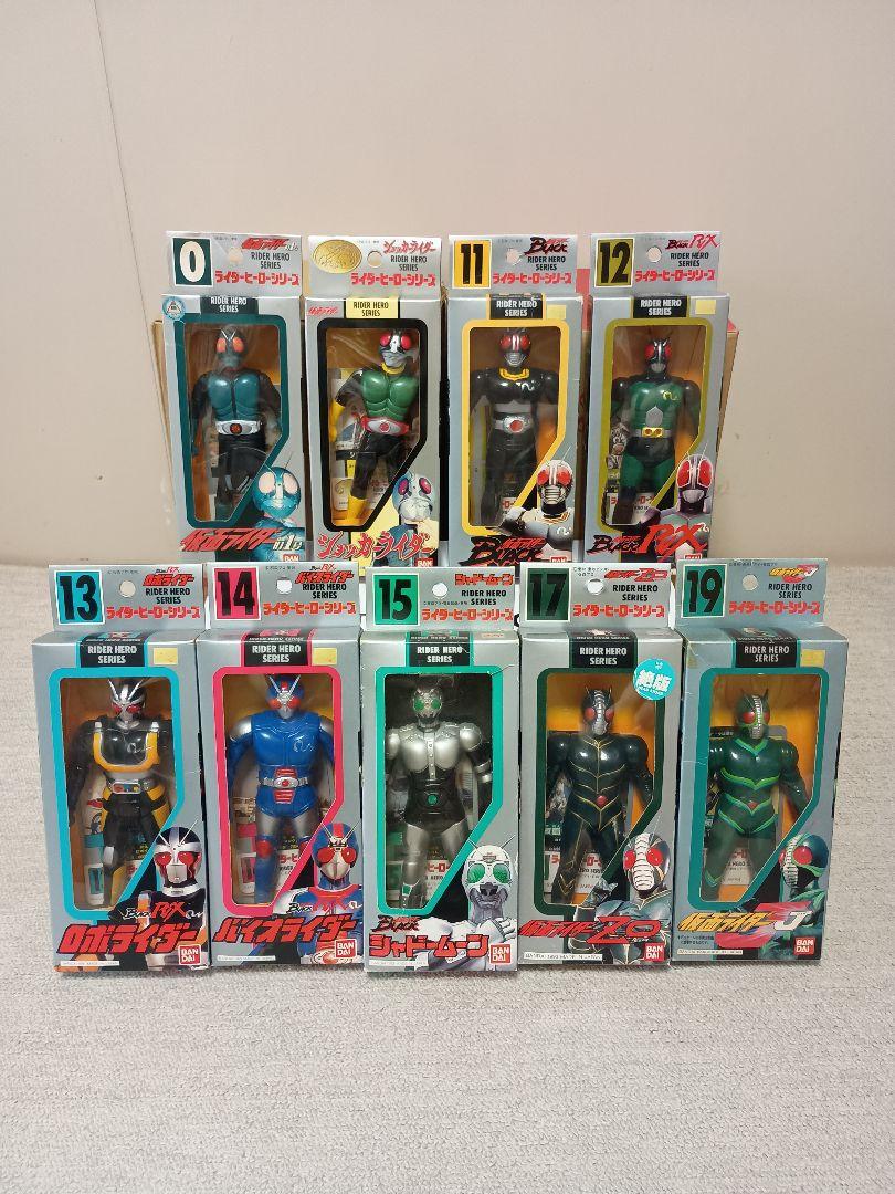 仮面ライダー ヒーローシリーズフィギュア 9体セット