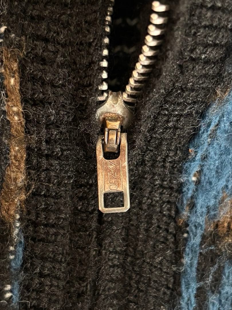 60s ヴィンテージ　モヘアジップカーディガン　ストアブランド　usa製