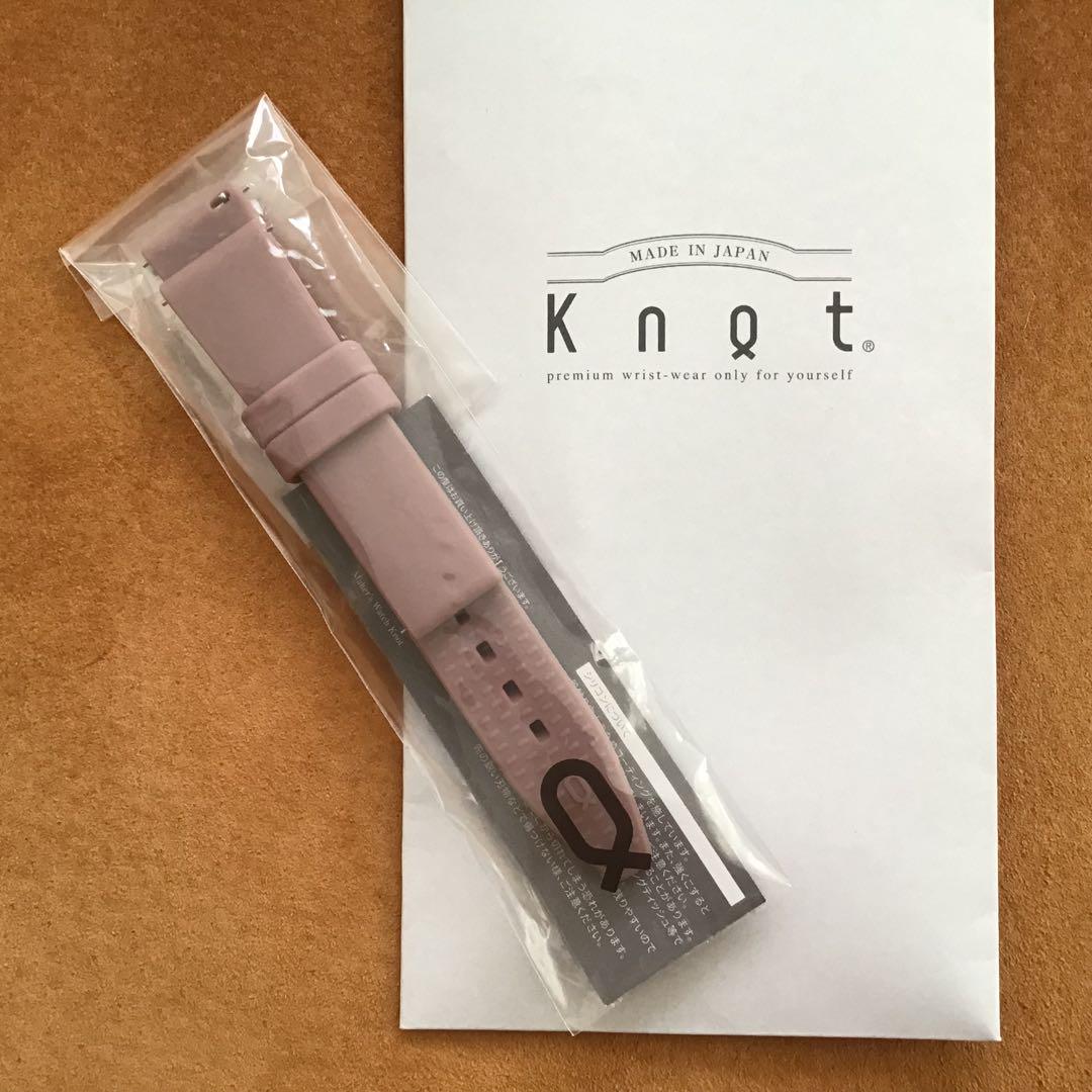Knot 限定色 シリコンバンド くすみピンク 替えベルト ラバー