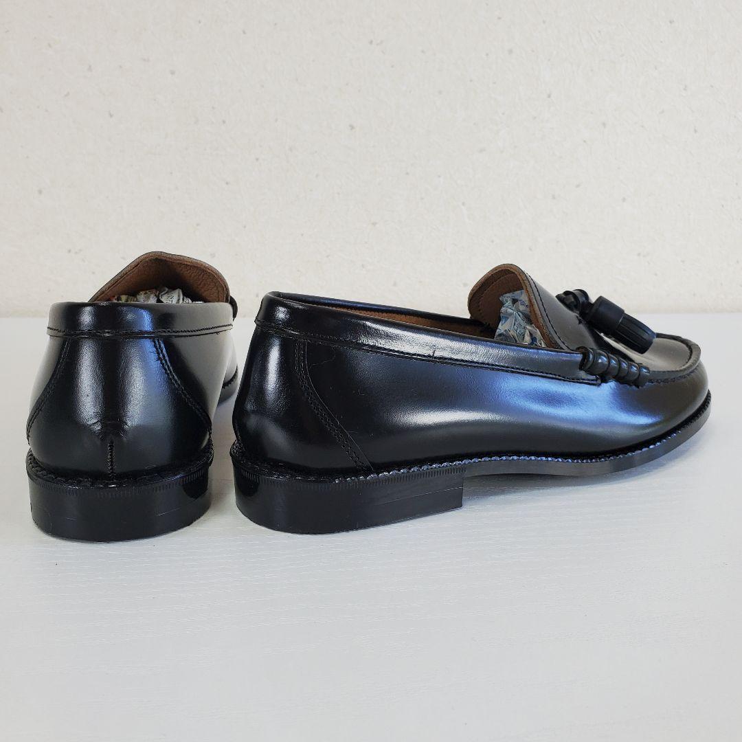 新品同様◆JACKSON BILL ジャクソンビル 本革 タッセルローファー 黒