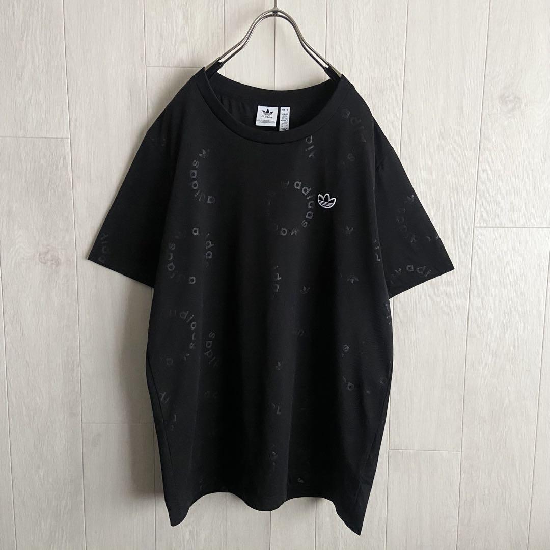 adidas RITAORA レディースXS Tシャツ着物総柄刺繍ロゴ