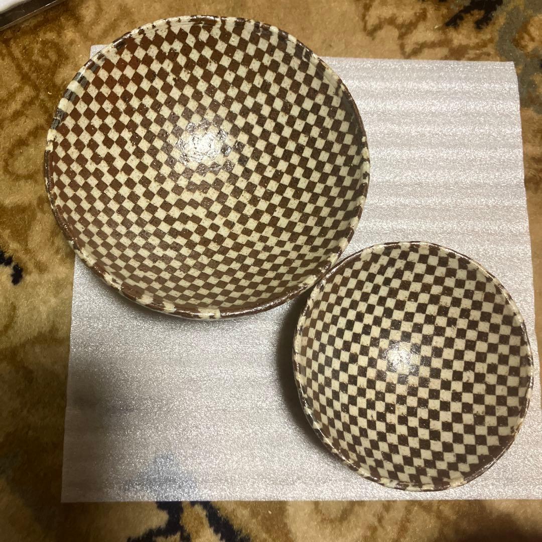 牧谷窯 會田雄亮 練り込み 三寸皿 四寸皿 やちむん 作家物 ぐい呑み 中皿