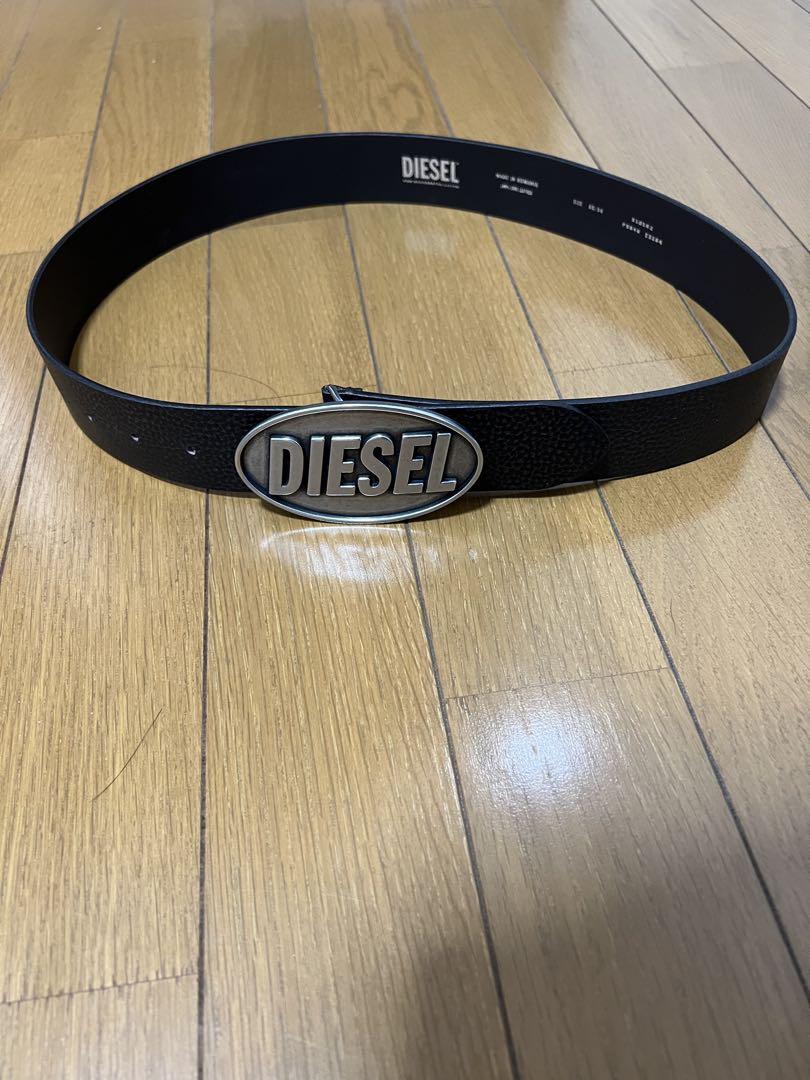 DIESEL ロゴベルト 100%牛革 ディーゼル 85