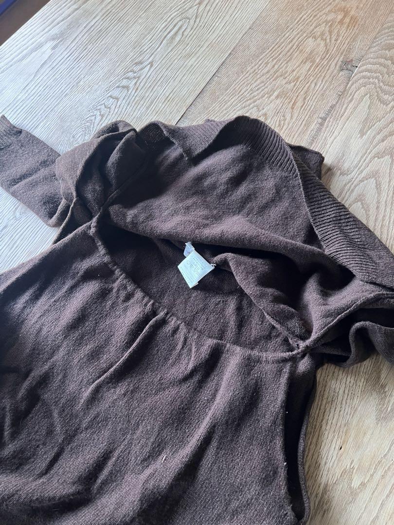 96aw Yohji Yamamoto femme ニットワンピース ブラウン - メルカリ