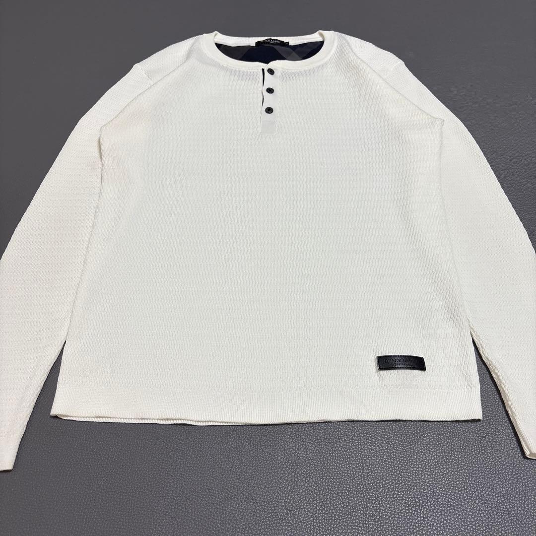 BLACK LABEL CRESTBRIDGE ヘンリーネック ニットカットソー BLACK LABEL CRESTBRIDGE ヘンリーネック ニットカットソー