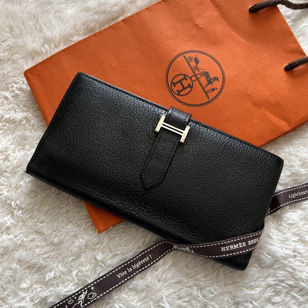 HERMES 二つ折り財布 やや美品-