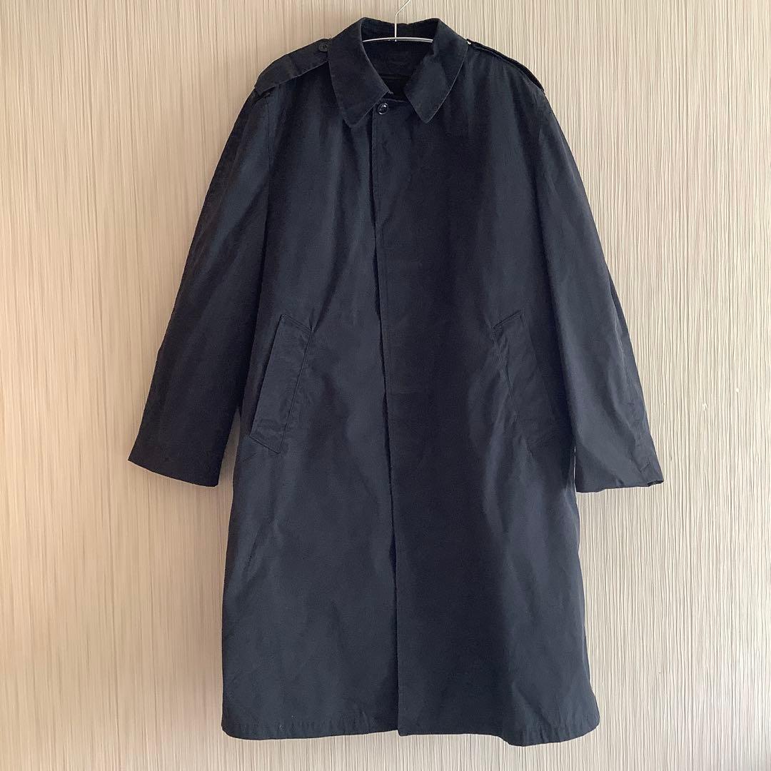 米海軍実物 ブラックステン トレンチコート かなりタフなゴツい生地感‼︎M MILITARY