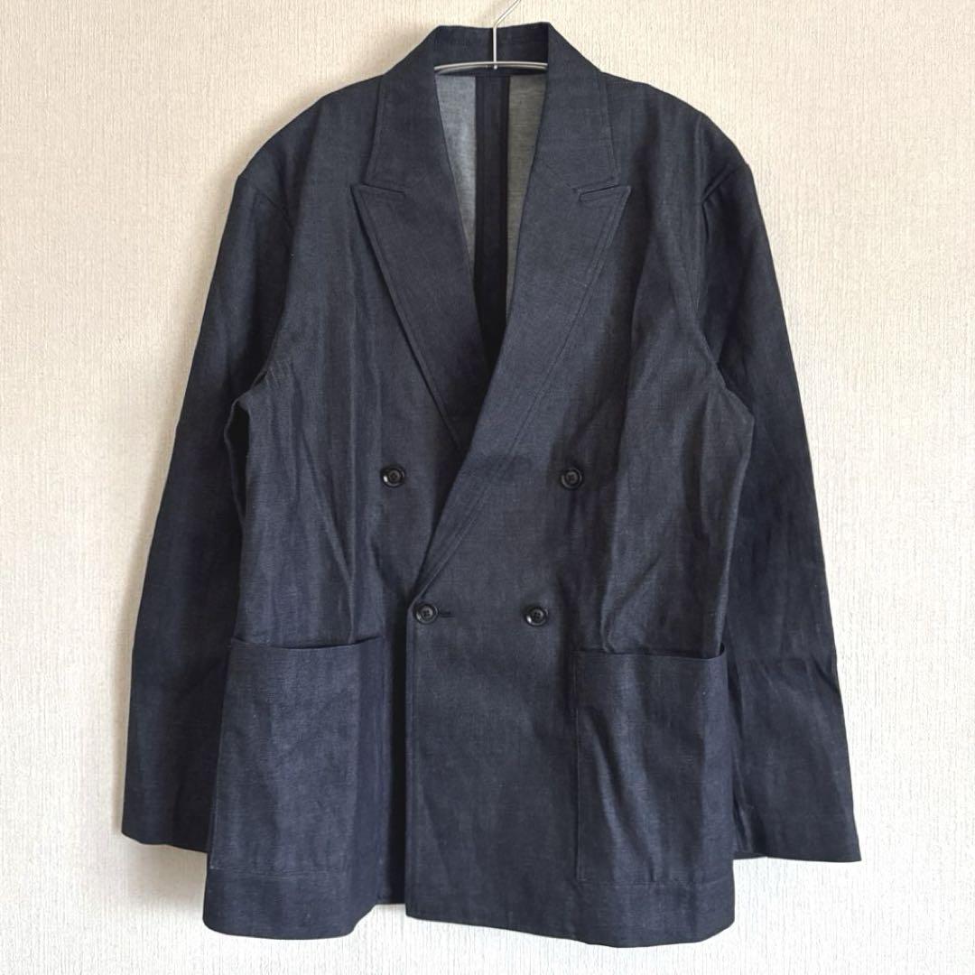 【美品】SO デニムダブルテーラードジャケット D2ジャケット 日本製 Lサイズ