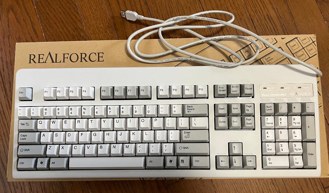 柔らかい Realforce104U-S 東プレ キーボード USB REALFORCE104U