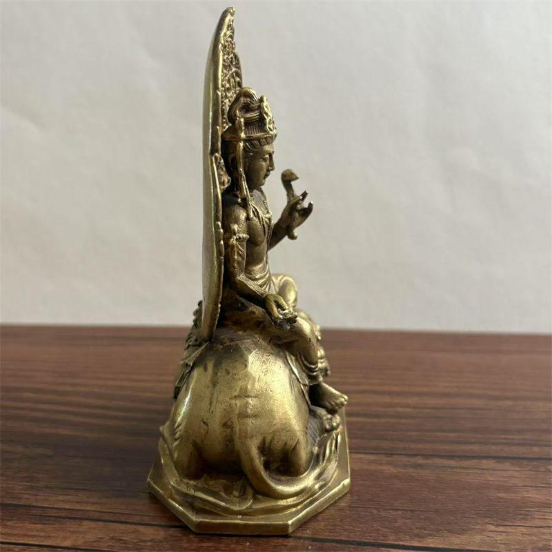 【海外 正規品】 仏像 銅器 普賢菩薩像乗白象 メルカリ - 置物 工芸品 銅製品 工芸品