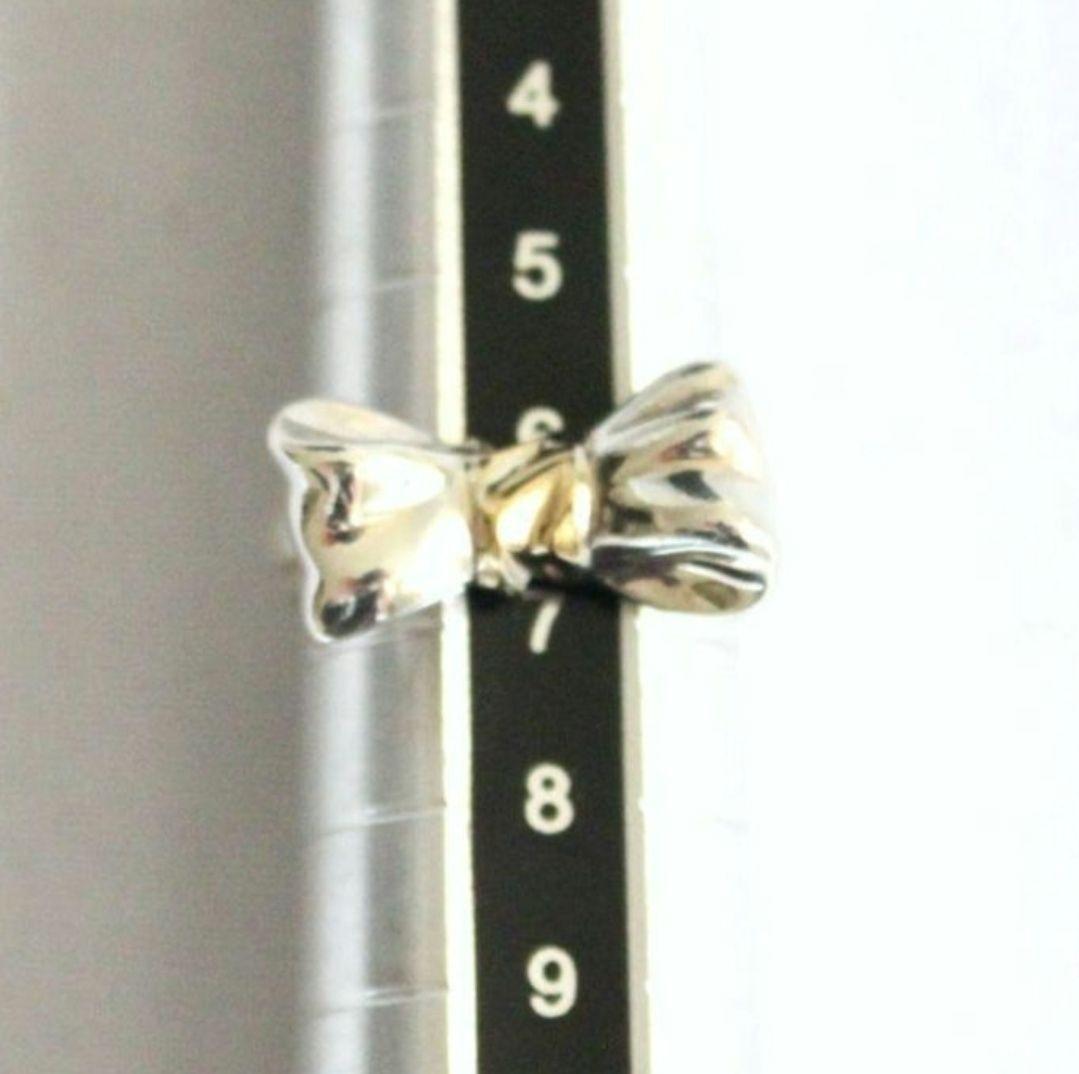 Tiffany & Co. リボン型リング シルバー925 k18