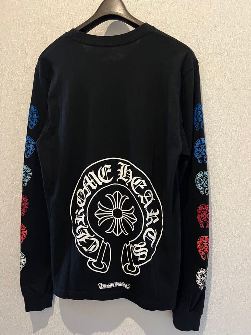 【希少】CHROMEHEARTS クロムハーツ　マルチカラー　ロンT 長袖　美品