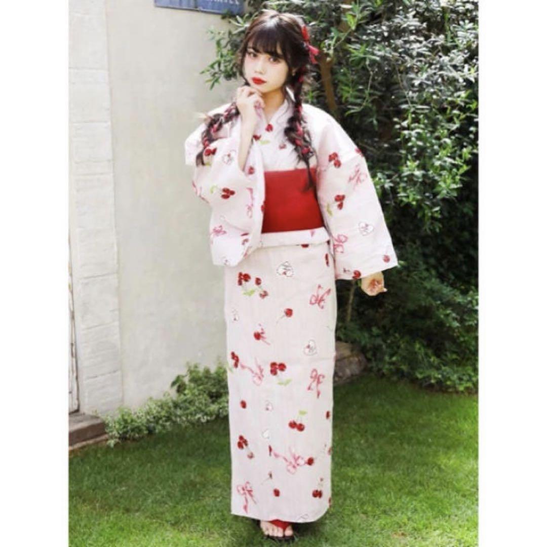 Ank Rouge アンクルージュ LacyHeartCherry浴衣SET