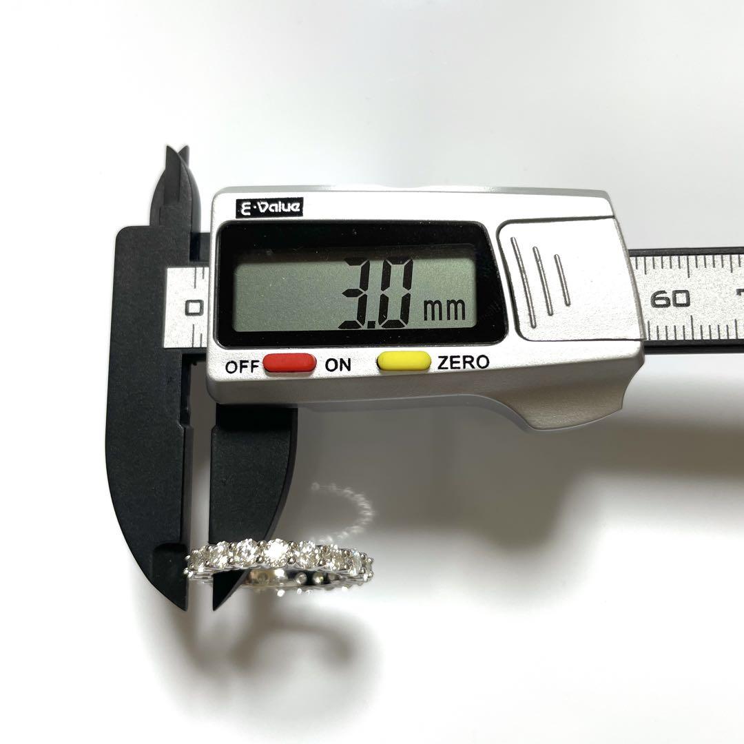 【大特価】モアサナイト フルエタニティ リング　3mm20号