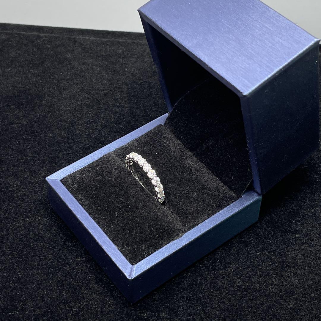 【大特価】モアサナイト フルエタニティ リング　3mm20号