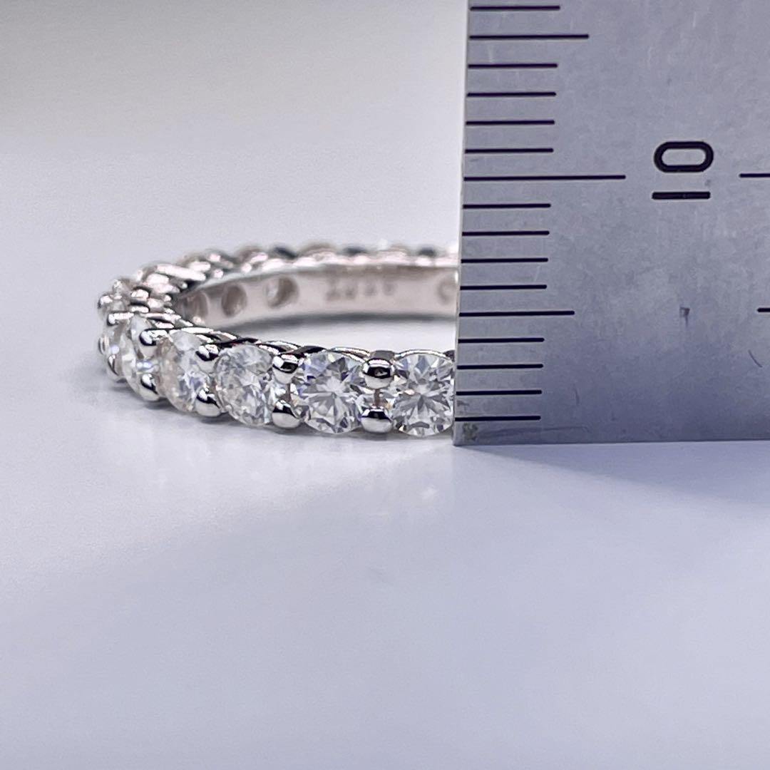 【大特価】モアサナイト フルエタニティ リング　3mm20号