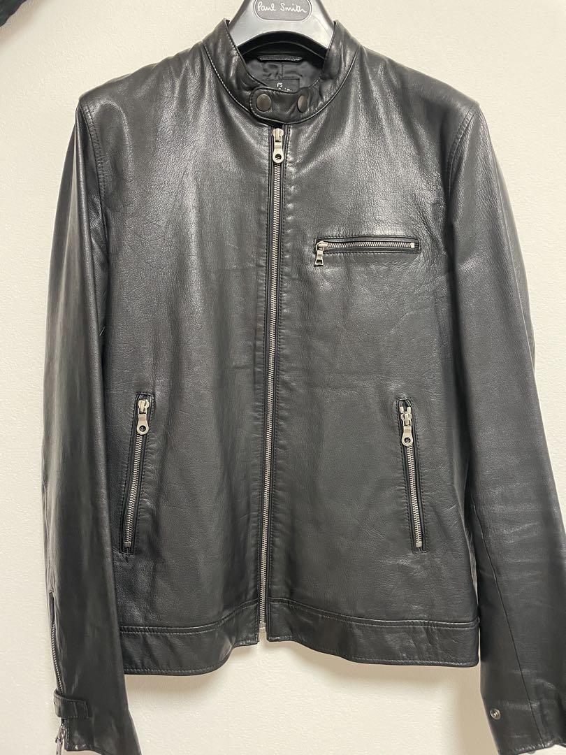 【サイズL】Paul Smith 黒 ライダースジャケット
