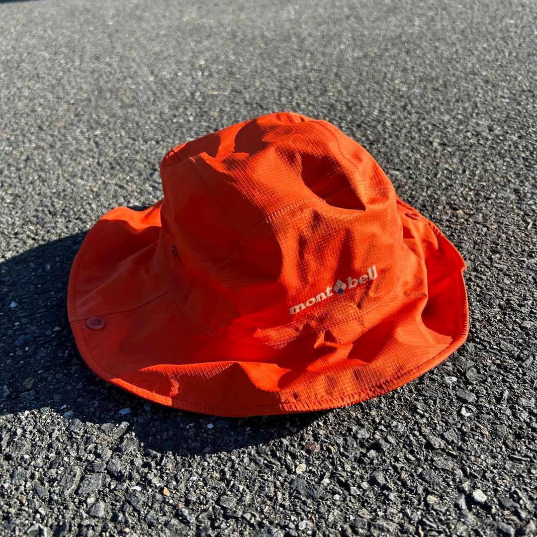 mont-bell GORE-TEX バケットハット オレンジナイロンmontbell