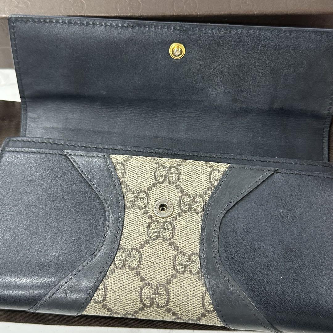 新品同様‼️ グッチ GUCCI 財布 二つ折り 長財布 GGスプリーム