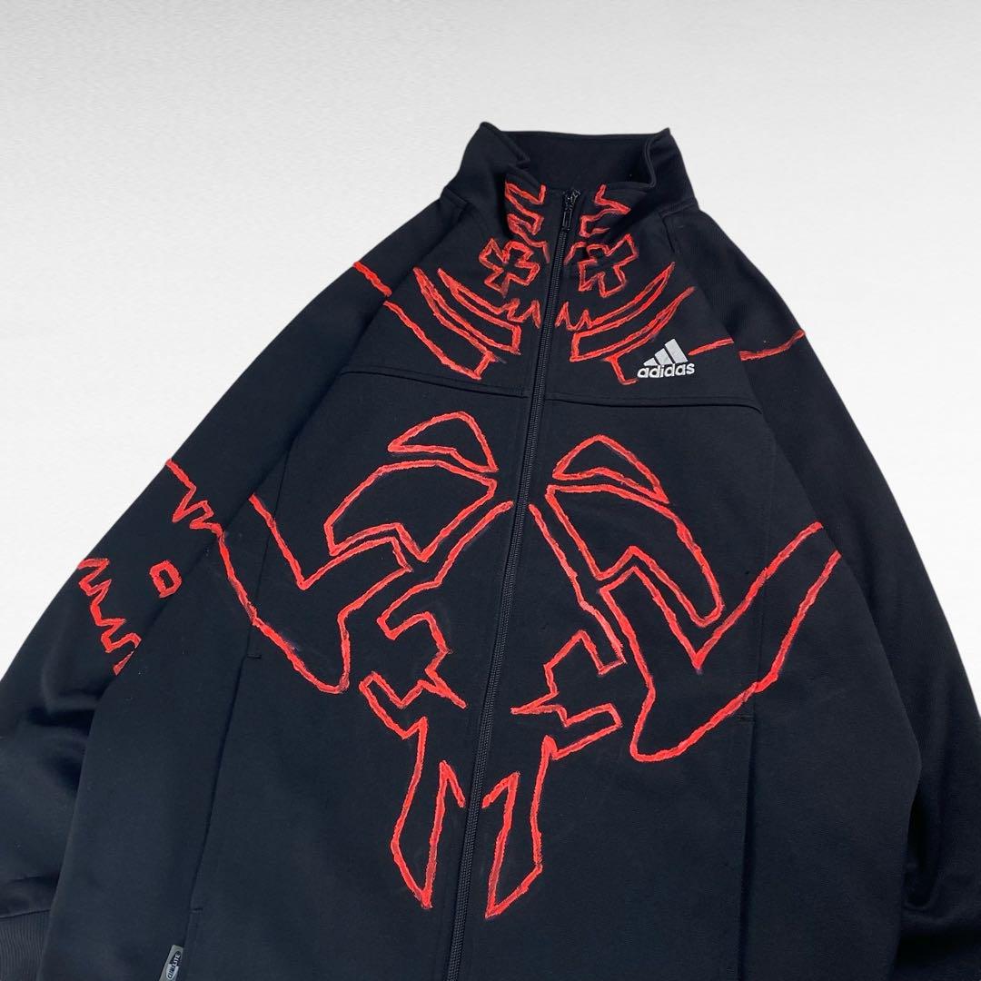【00s】 アディダス アートリメイク バンドペイント トラックジャケット