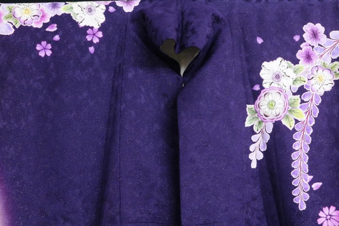 最安の中古 やまと誂 高級振袖 辻ヶ花 シルク正絹 ボルドーカラー 身丈