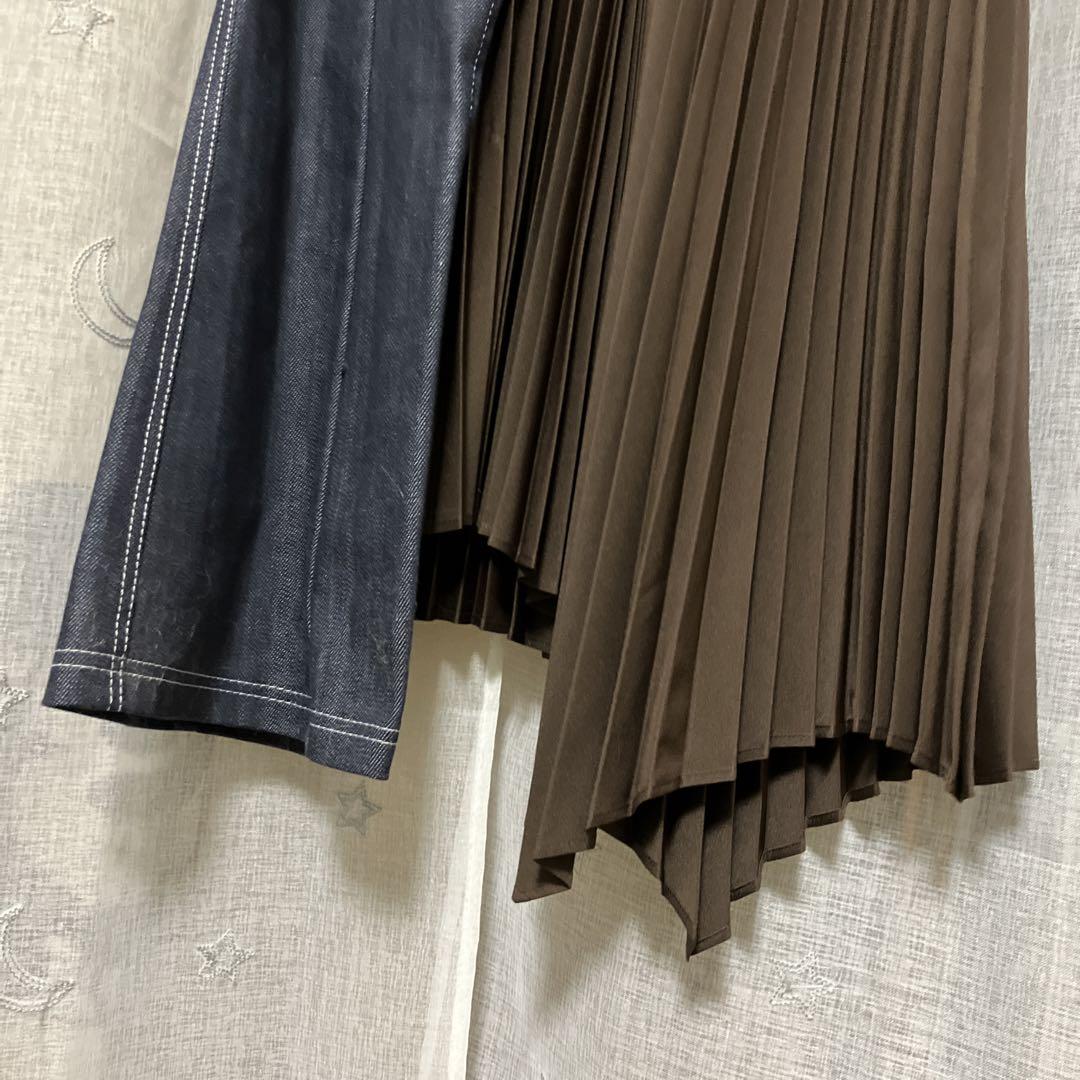 UNITED TOKYO デニムプリーツコンビスカート - メルカリ UNITED TOKYO デニムプリーツコンビスカート - メルカリ