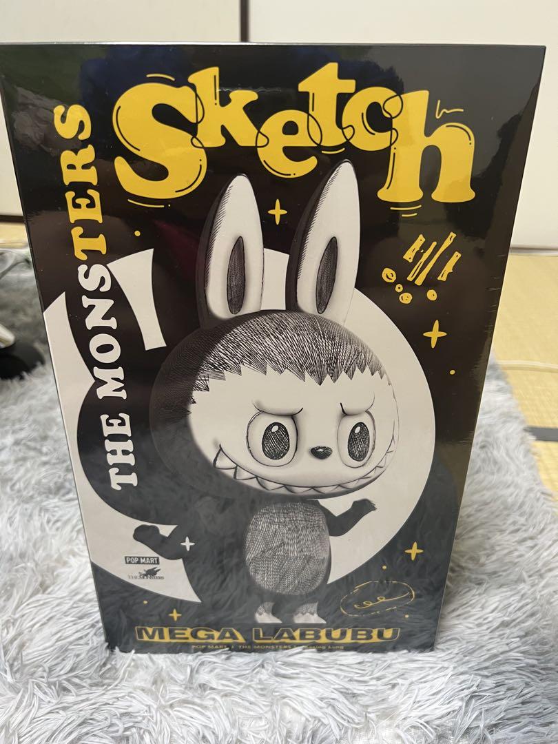 新品POP MART　MEGA LABUBU 400% Sketch