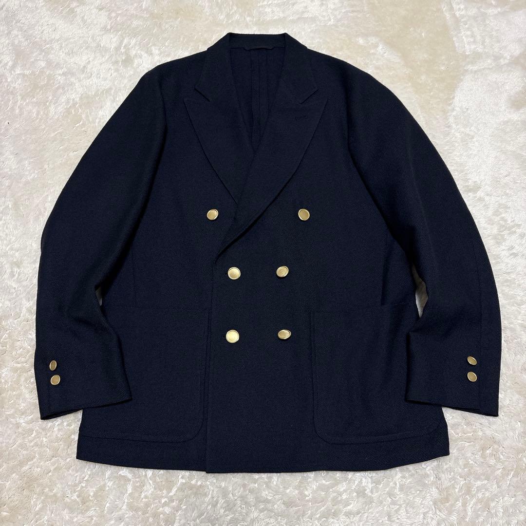 UNITED ARROWS 紺ブレ 金ボタン ダブル テーラードジャケット MM UNITED ARROWS