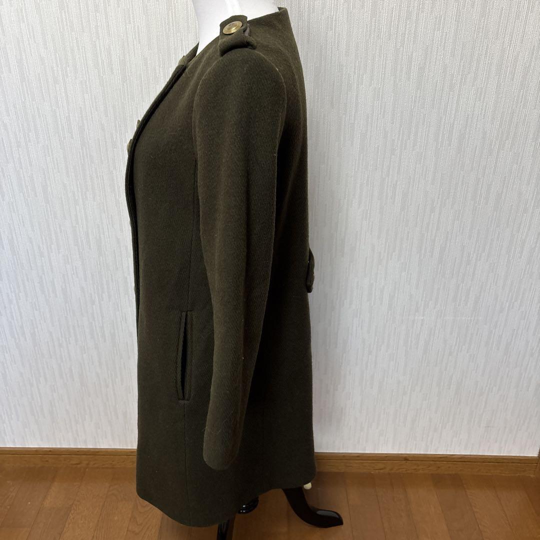 オリーブグリーン ウールコート