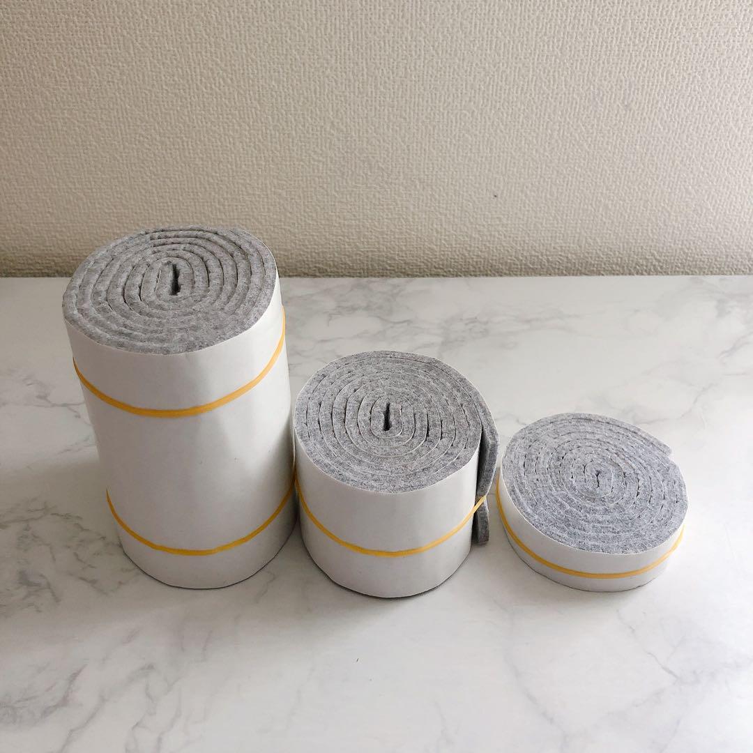 フェルトテープ フェルト パッド フェルト ストリップ ロール 家具 パッド