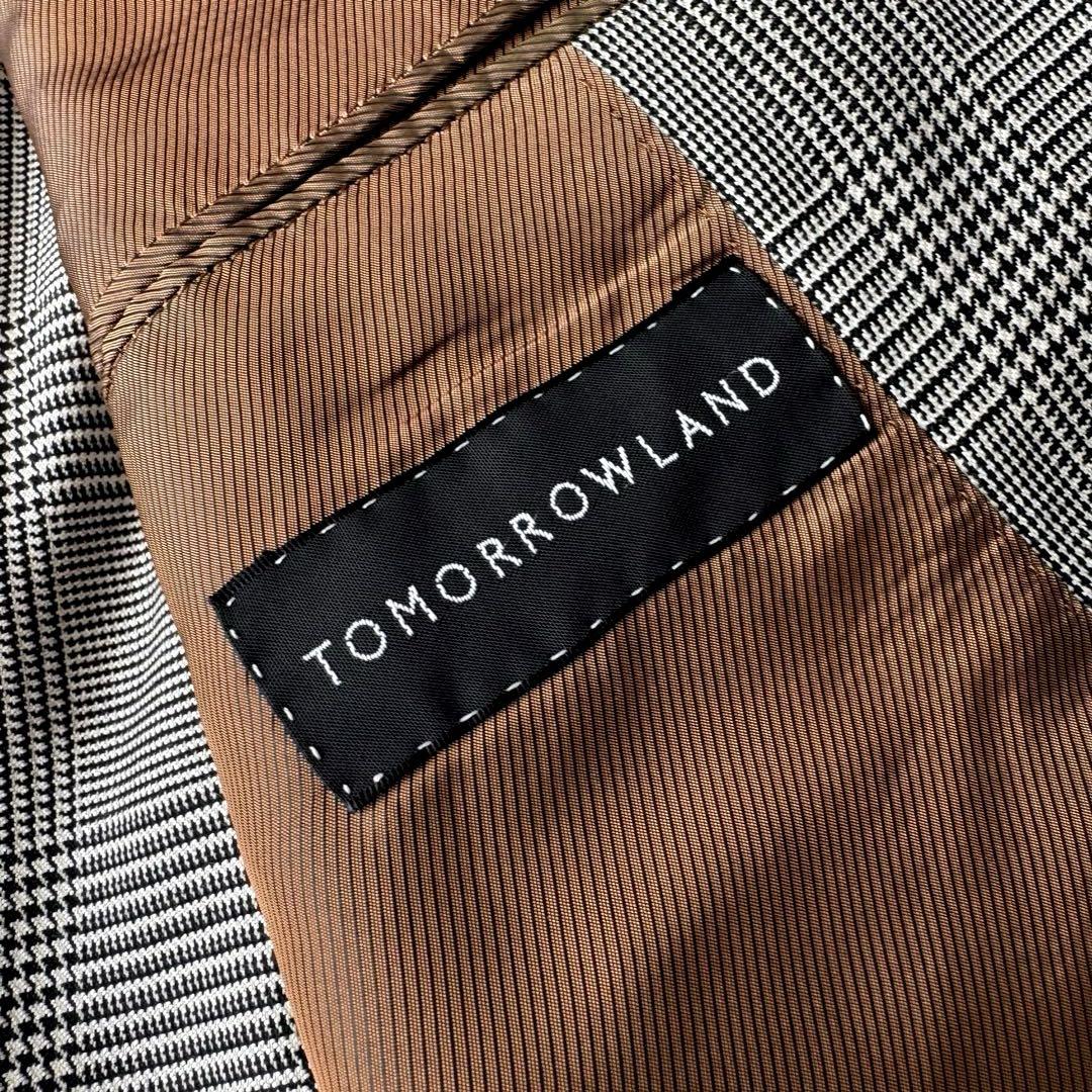 TOMORROWLAND テーラードジャケット グレンチェック XL シルク混