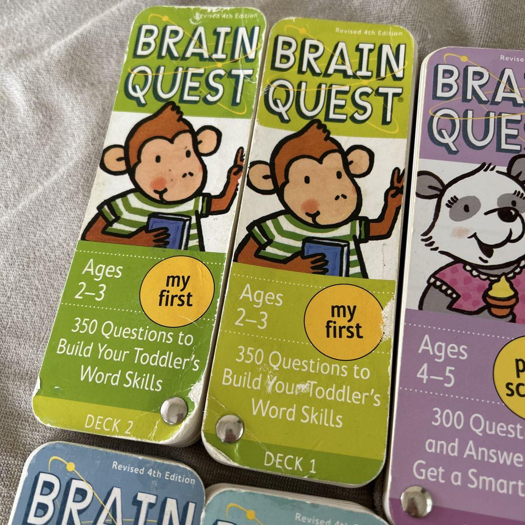 Brain quest ブレインクエスト 英語クイズカード 知育玩具 知育