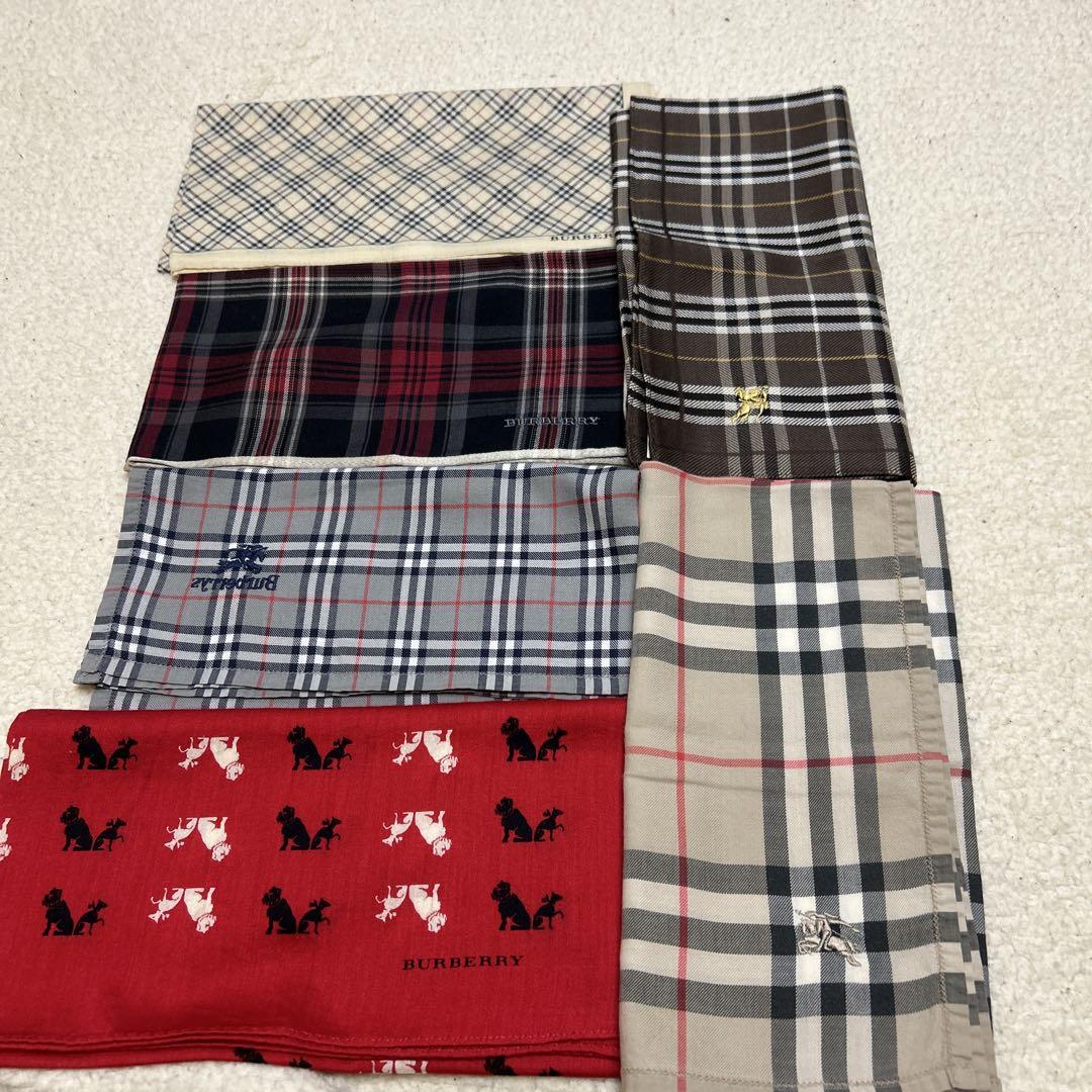H434-CH4-2760 【未使用】 BURBERRY バーバリー ハンカチ ノバ