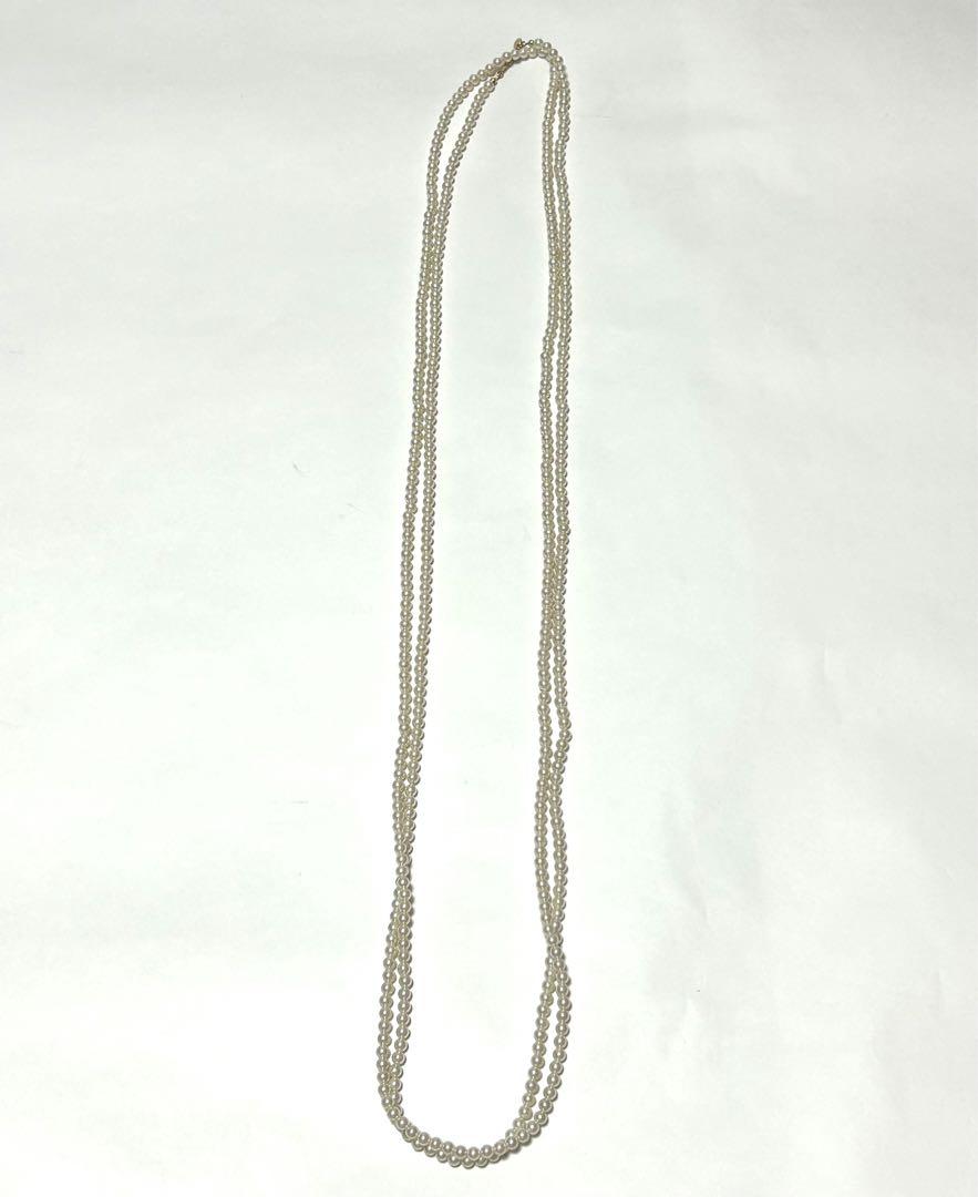 ear PAPILLONNER イア パピヨネ ロングビーズネックレス パール調 画像3