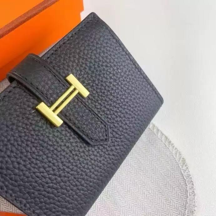 クラシックモデル エルメス ブラックレザー 財布