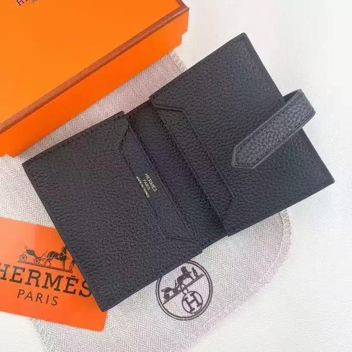 クラシックモデル エルメス ブラックレザー 財布