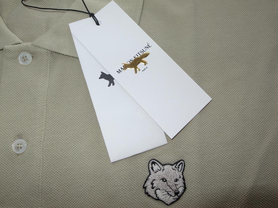 maison kitsune Fox Head ポロシャツ L ash tree