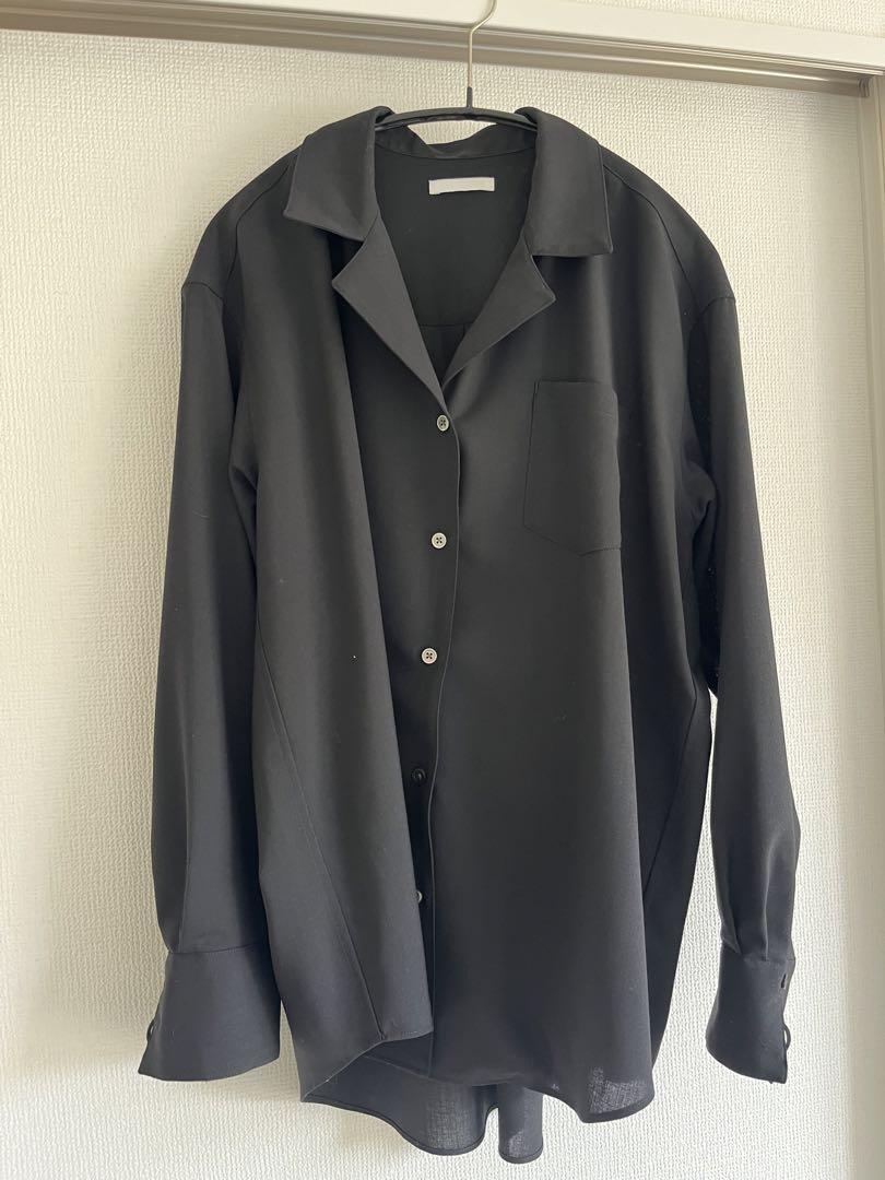 enof long sleeve cord shirt ブラック